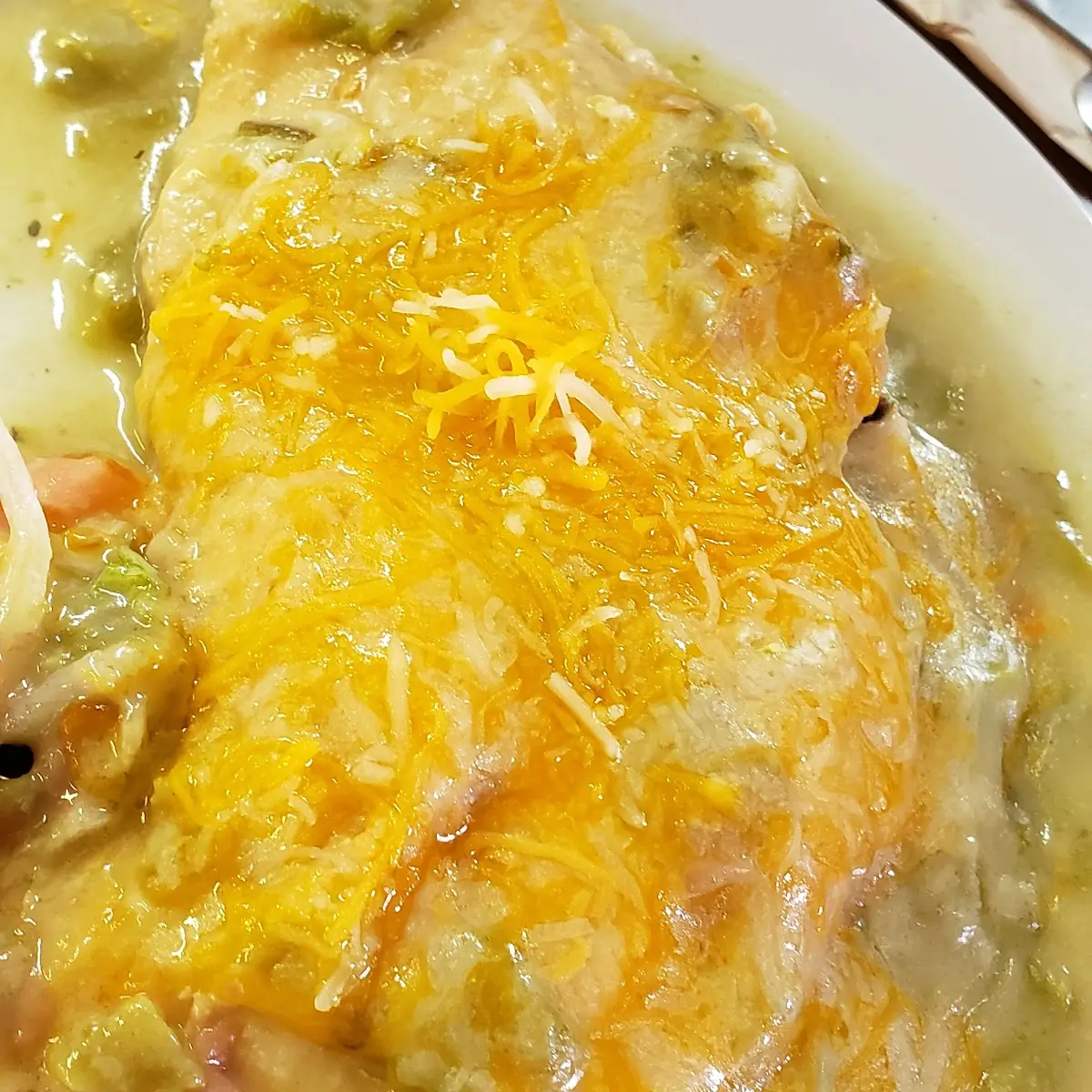 Green Chili Smothered Sopapillas