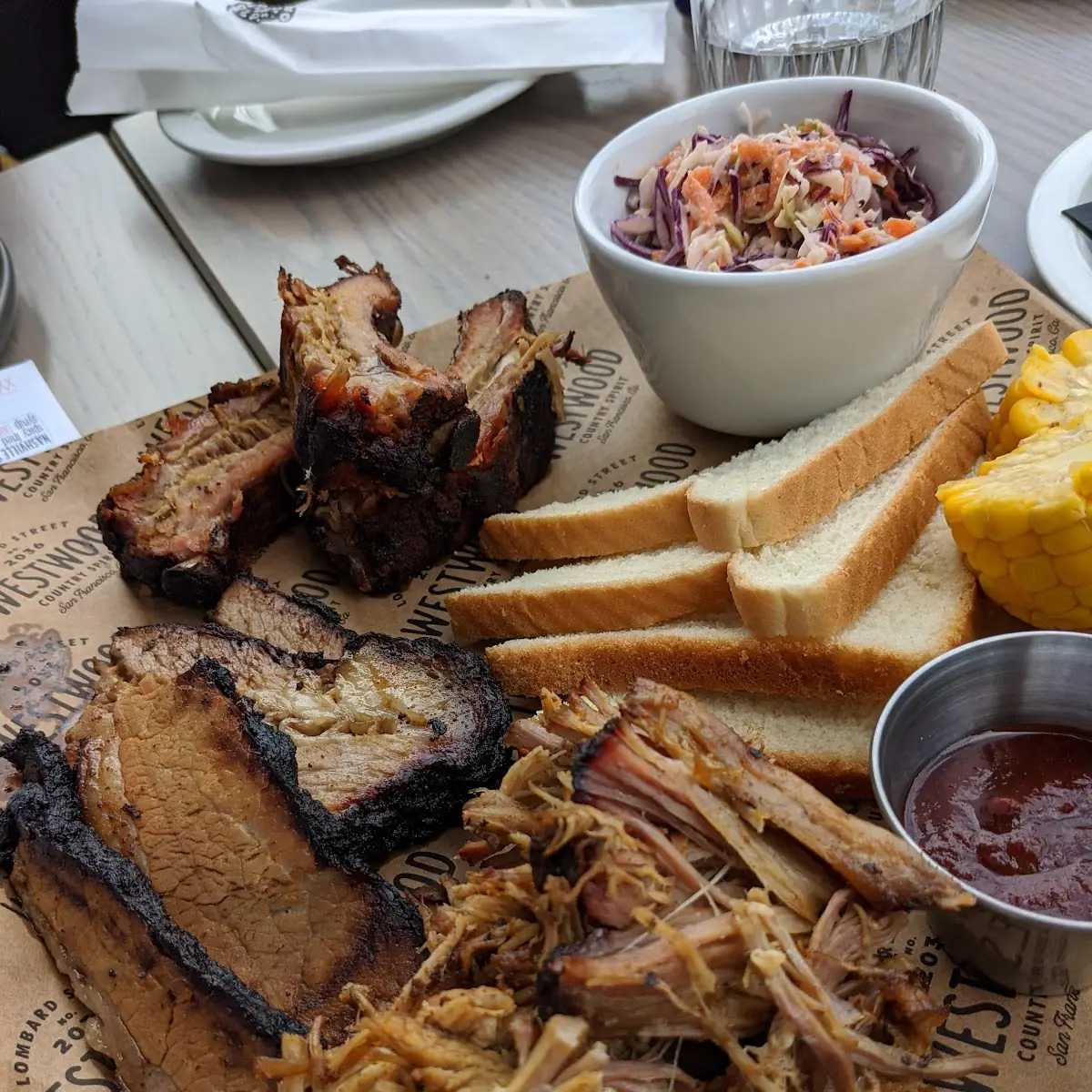 Three Meats BBQ Plate