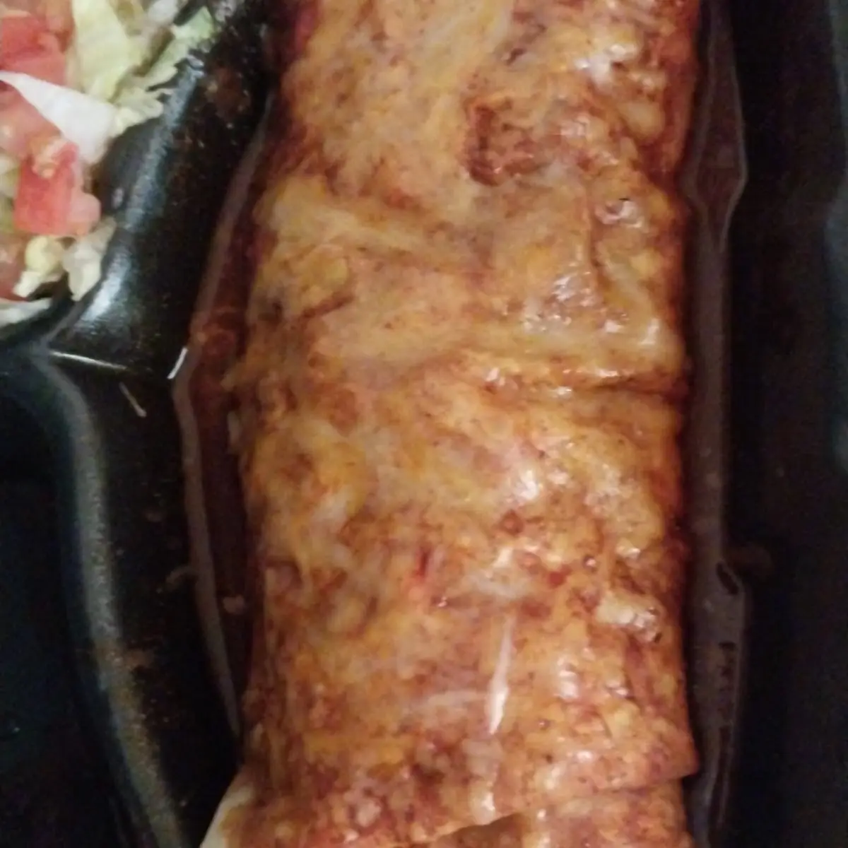 Green Chile Burrito Enchilada Style