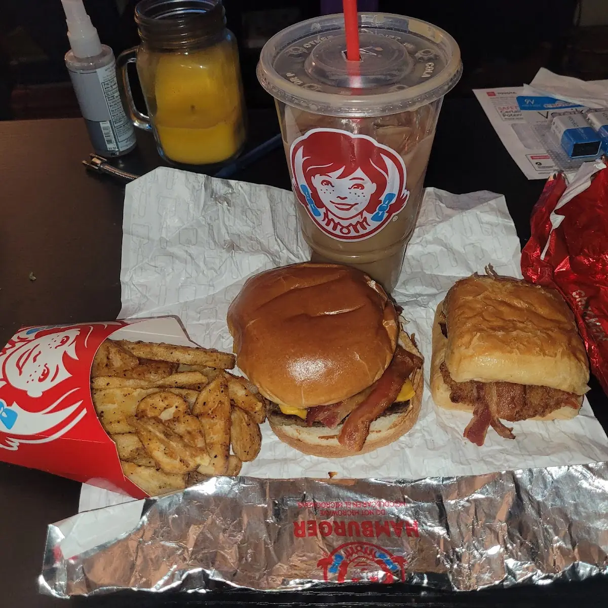 Breakfast Baconator Combo w Chicken Bacon Crissant