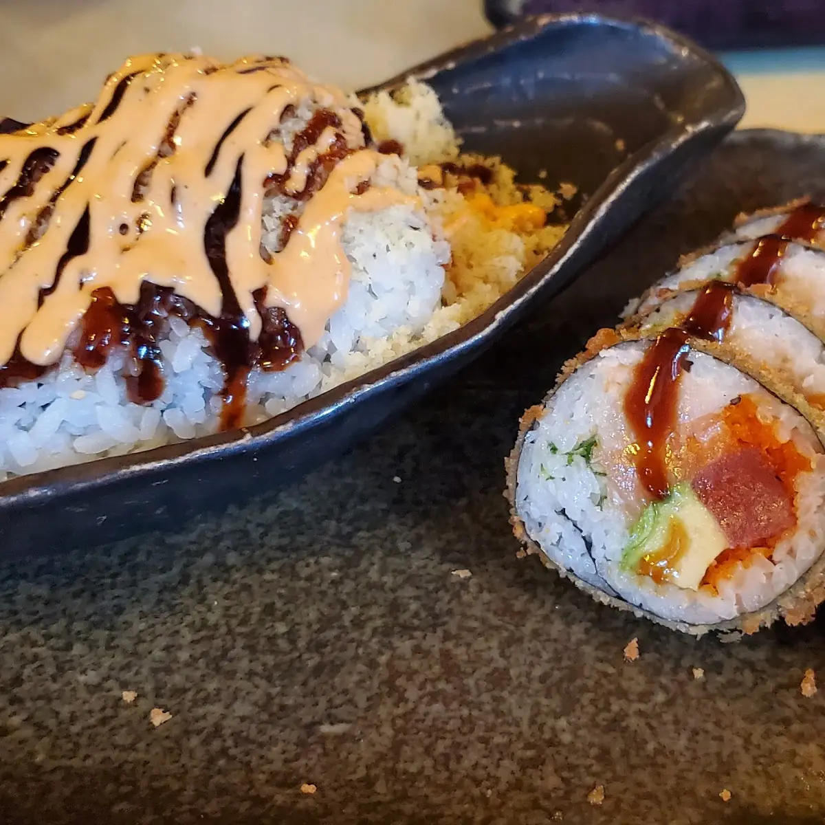 Spicy Tuna Crunch Easter Roll Sunny Roll