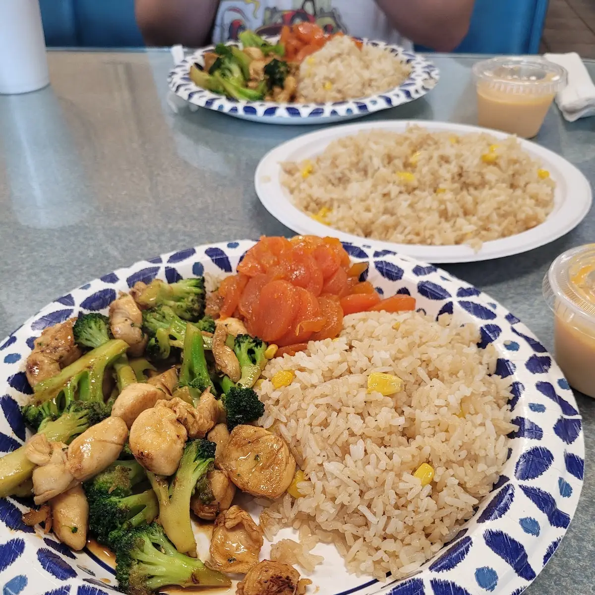 Shrimp Fried Rice with Broccoli with Teriyaki Sauce
