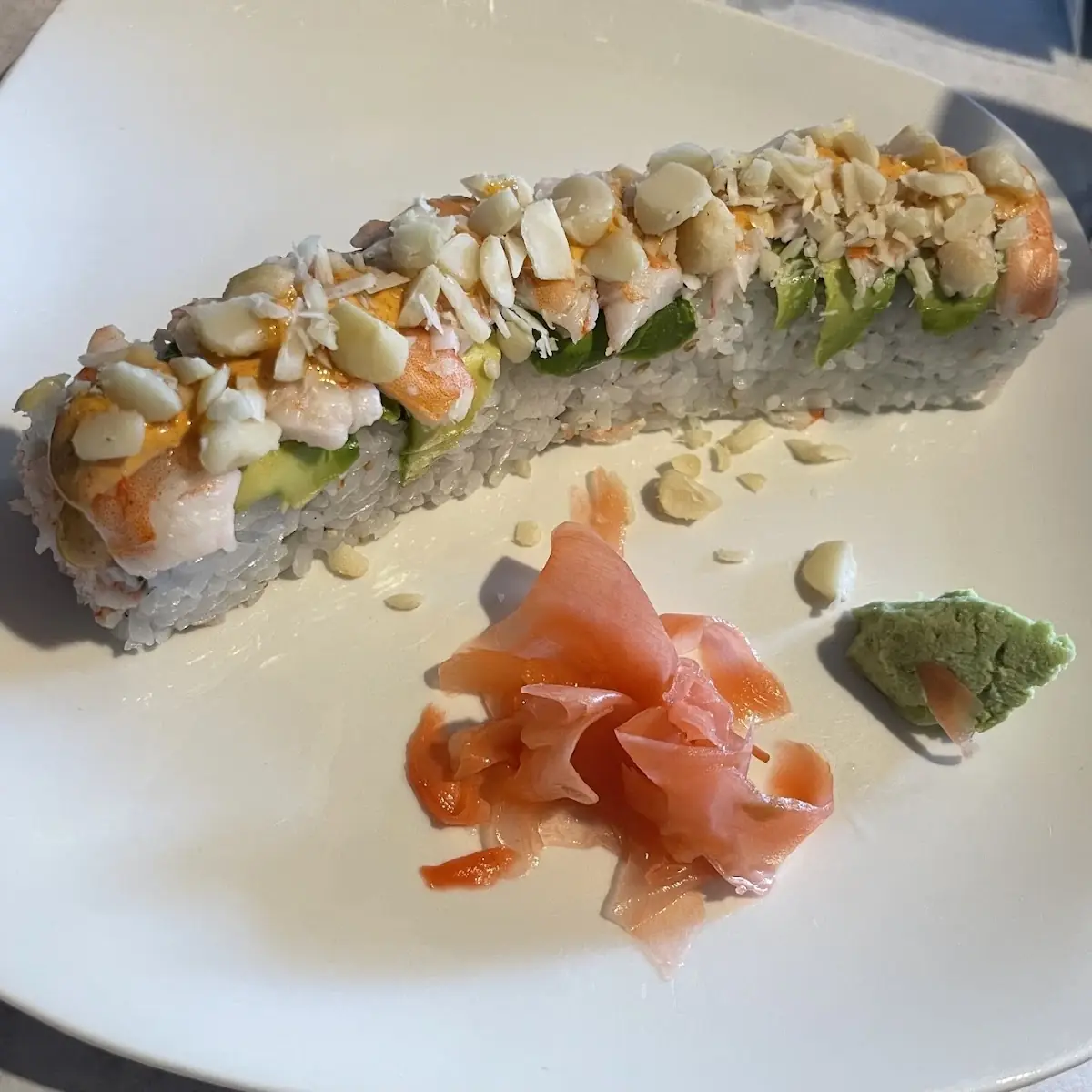 California Roll Topped with Shrimp