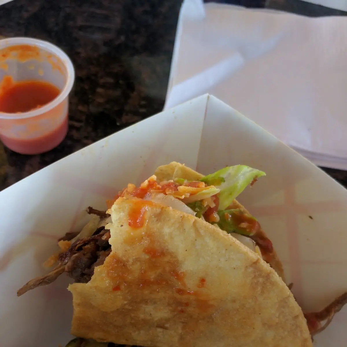 Crunchy Taco Deshebrada