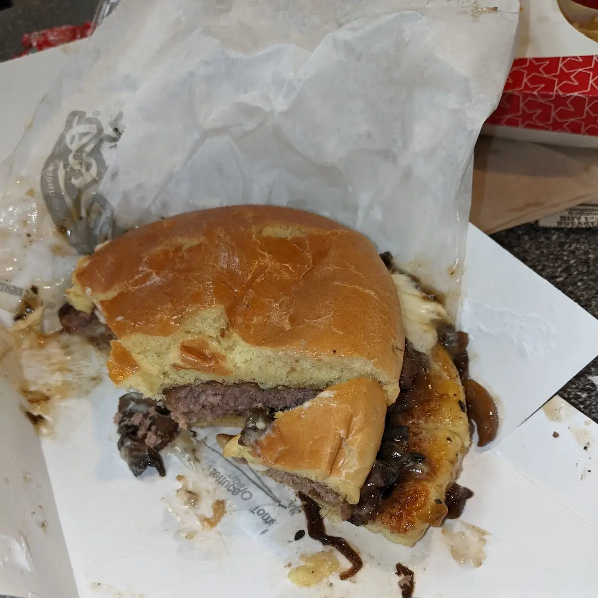 Mushroom Swiss Burger