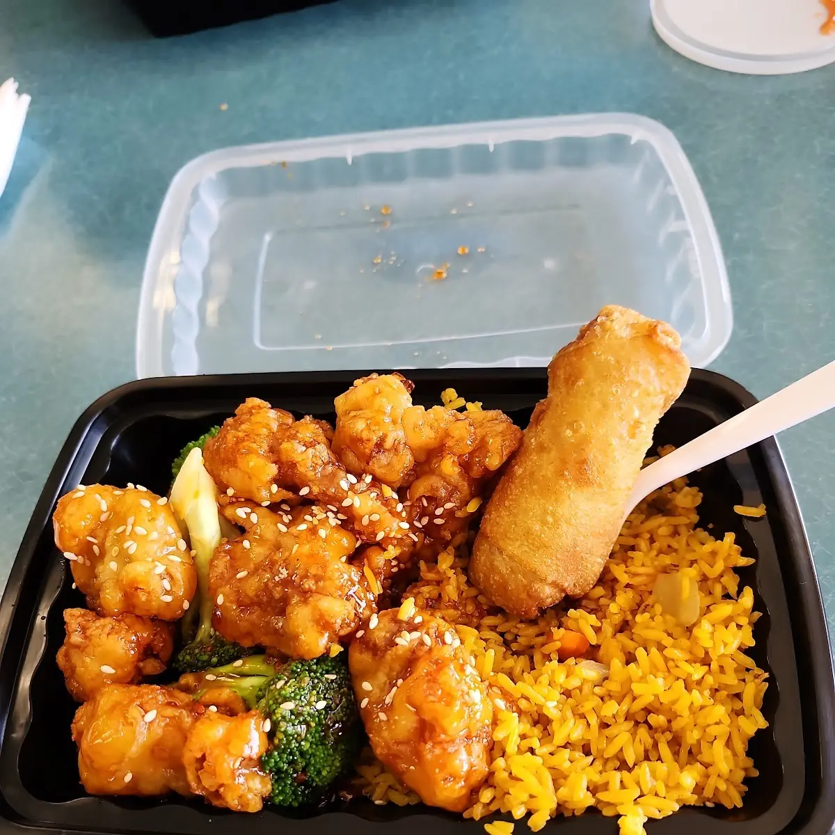 Sesame Chicken Lunch Combination Fried Rice