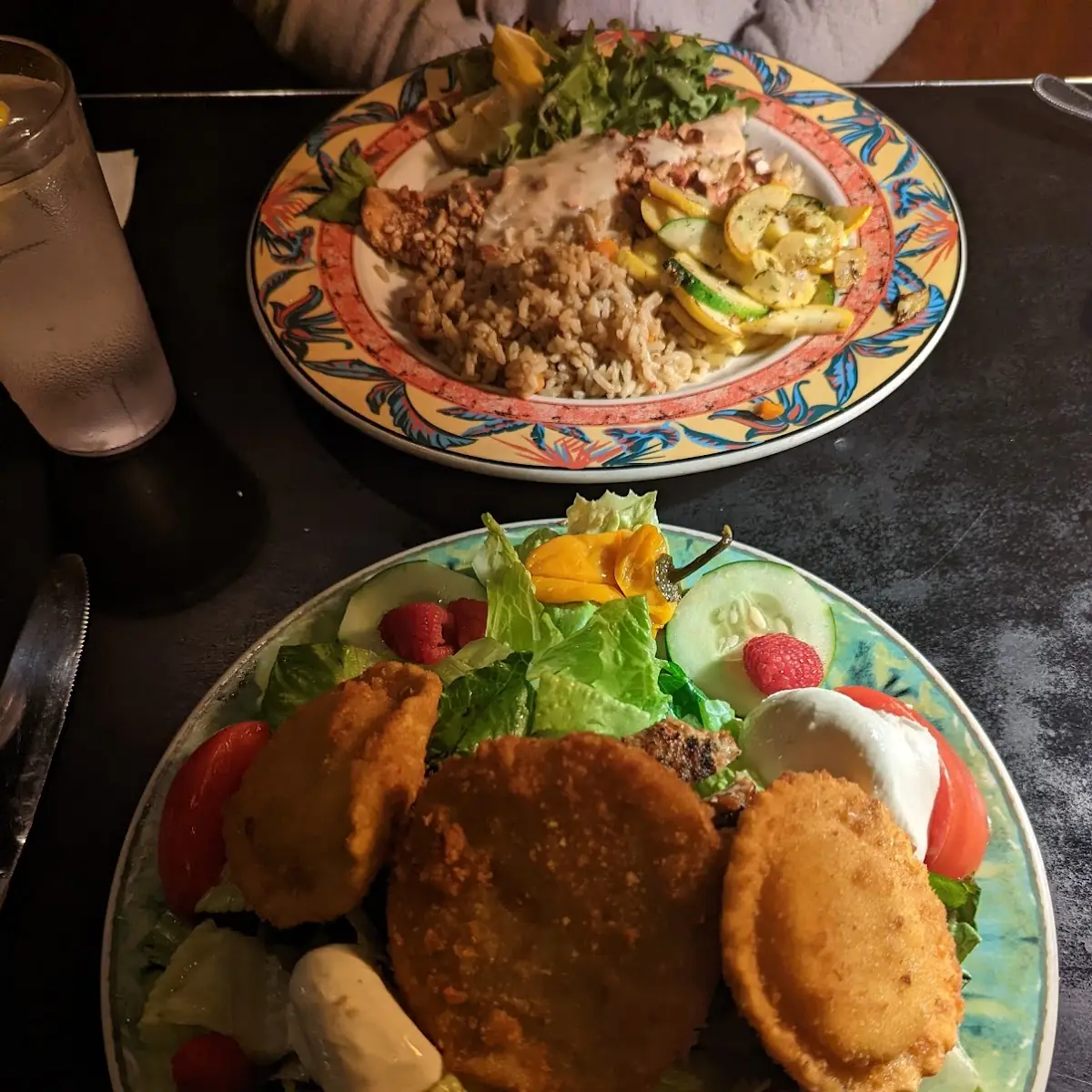 Salad with Fried Ravioli