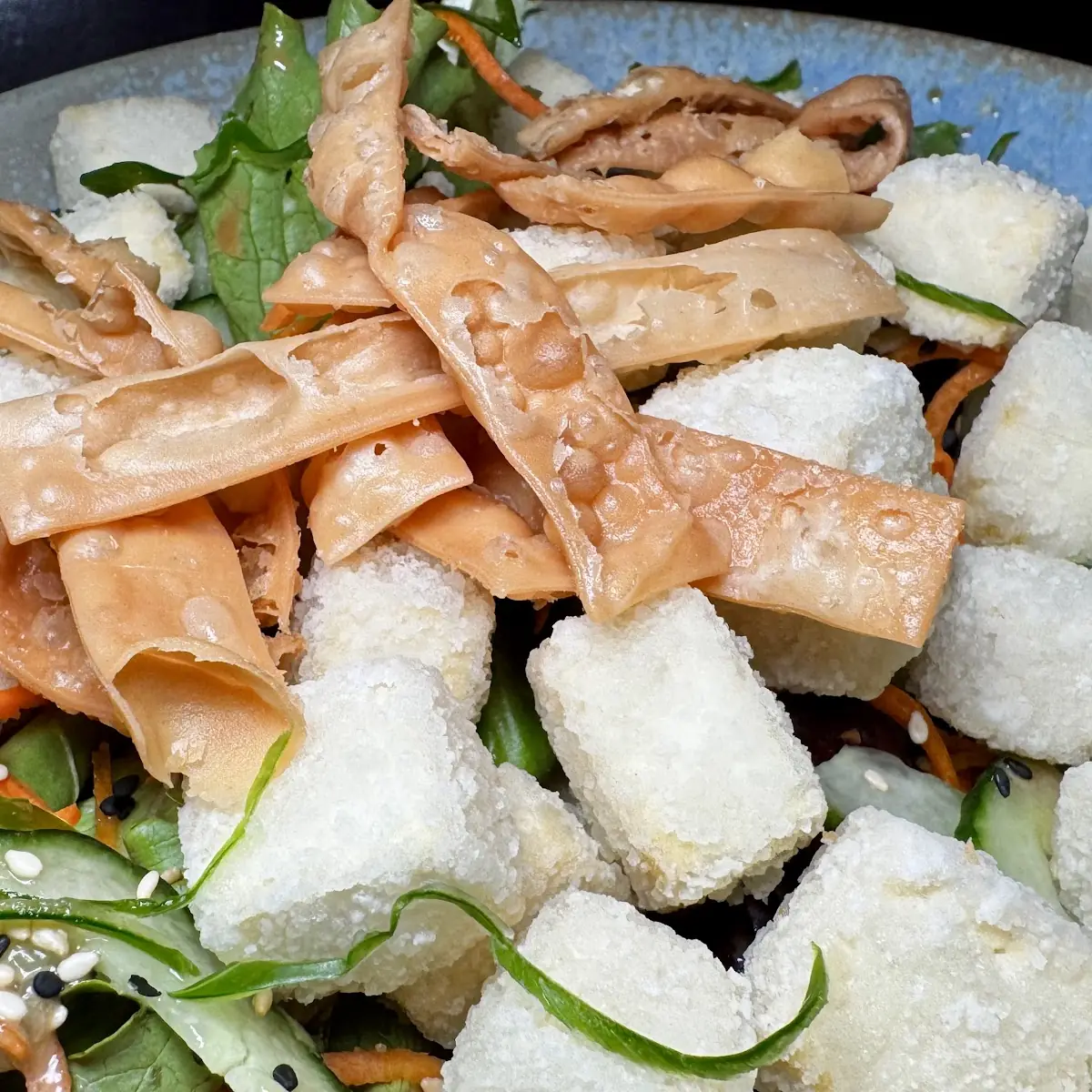 Crispy Tofu Salad