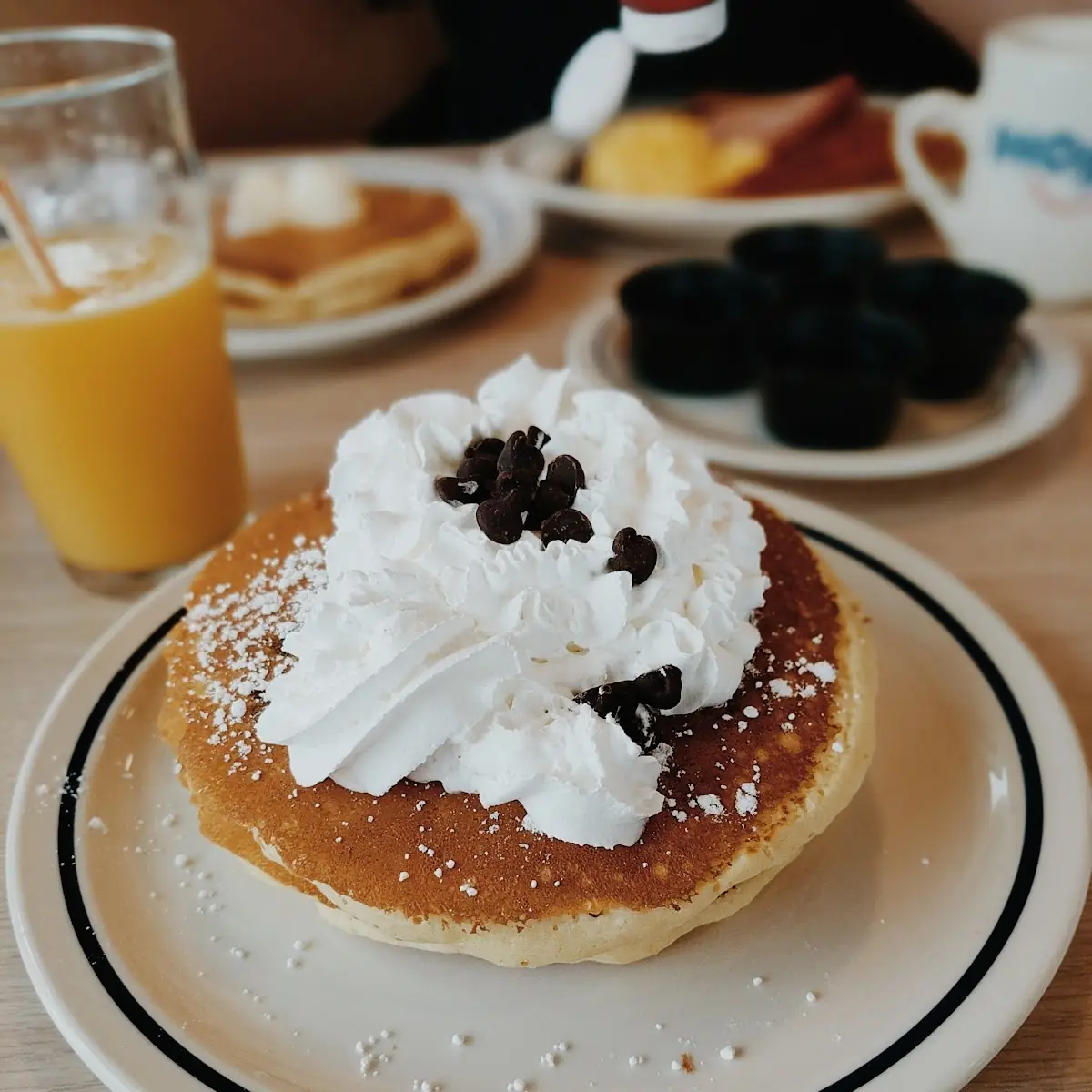 Chocolate Chip Buttermilk Pancakes