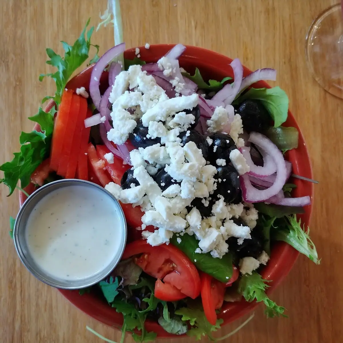 Side Salad with Ranch Dressing