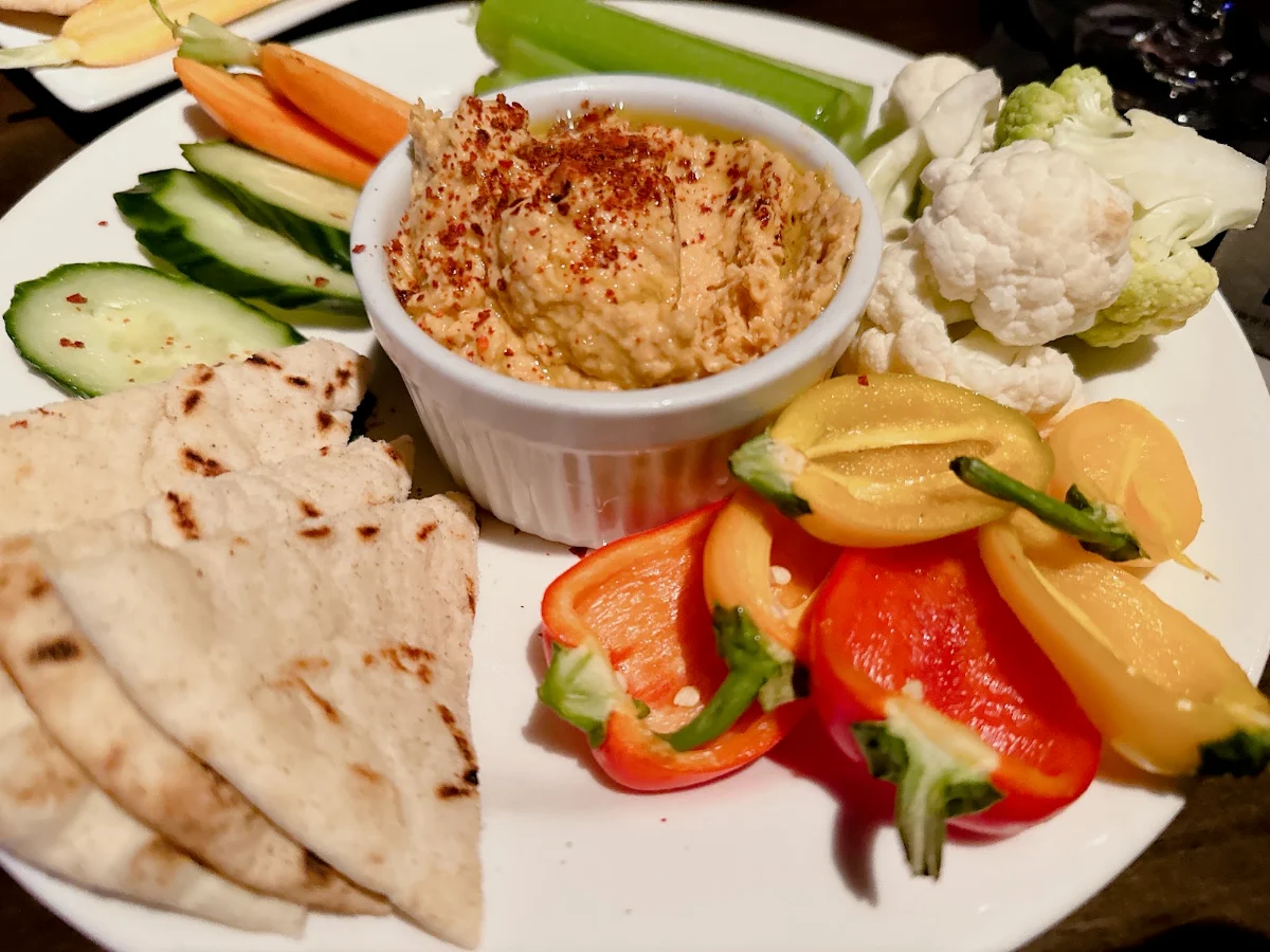 Sweet Potato Hummus & Crudite V