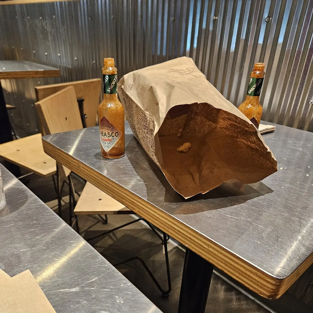 Seating Table Bag Hot Sauce