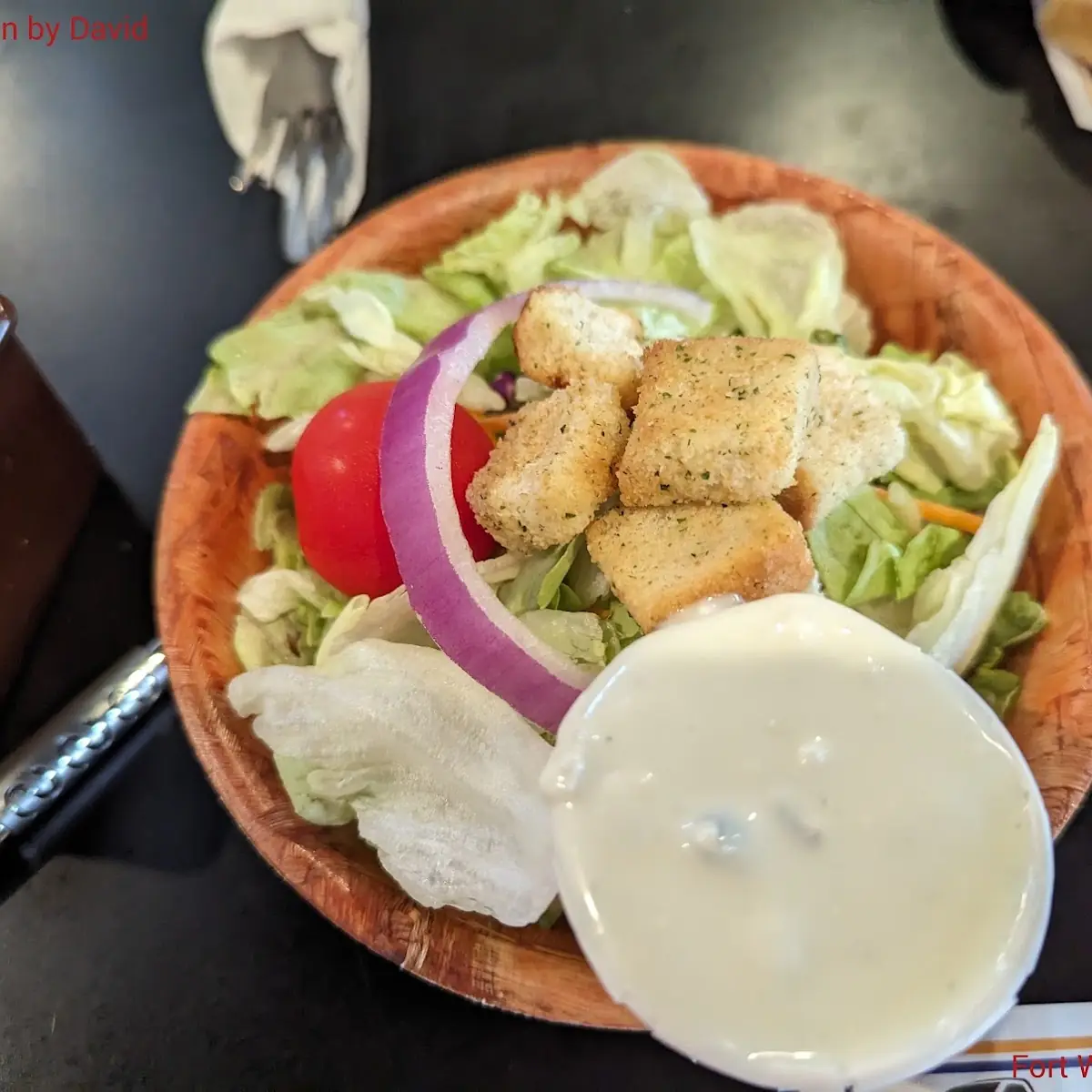 Side Salad with Blue Cheese Dressing