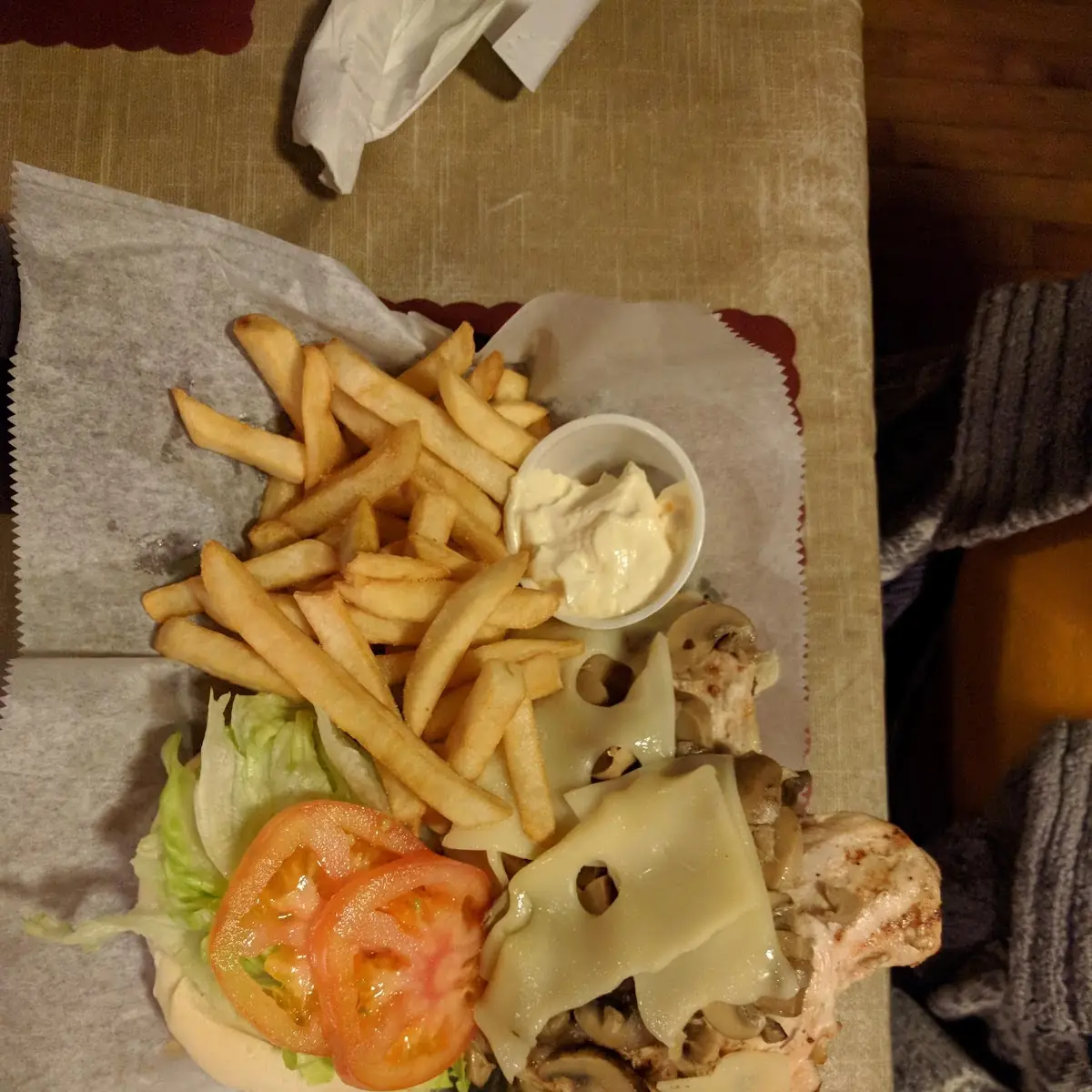 Swiss Mushroom Chicken Sandwich