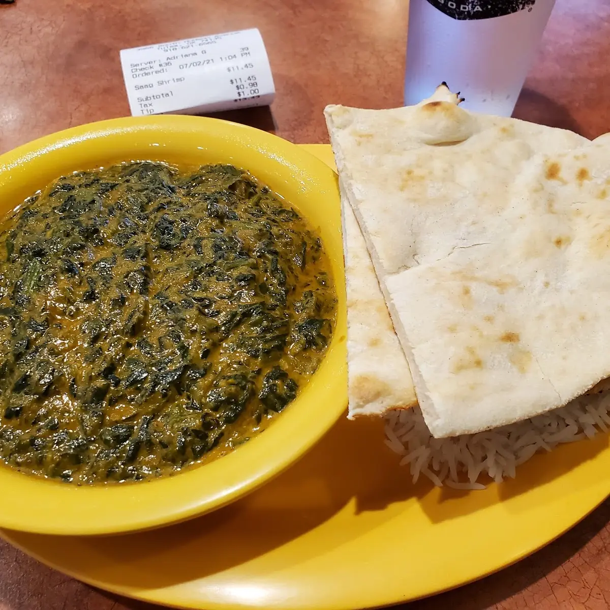 Saag Shrimp