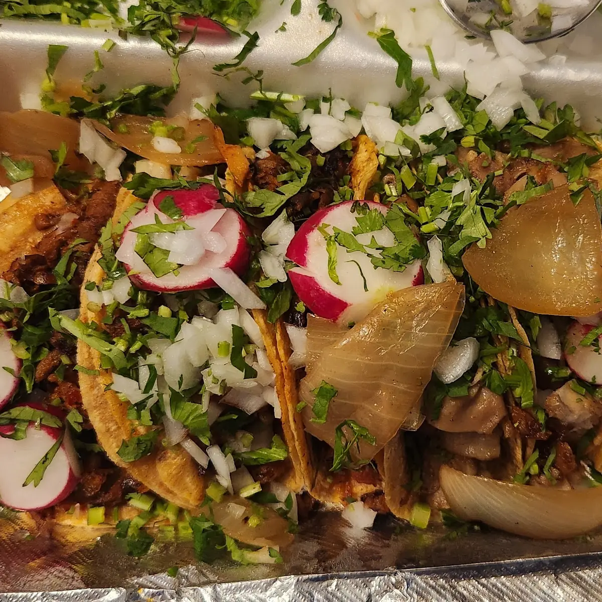 Pastor Tacos and Lengua