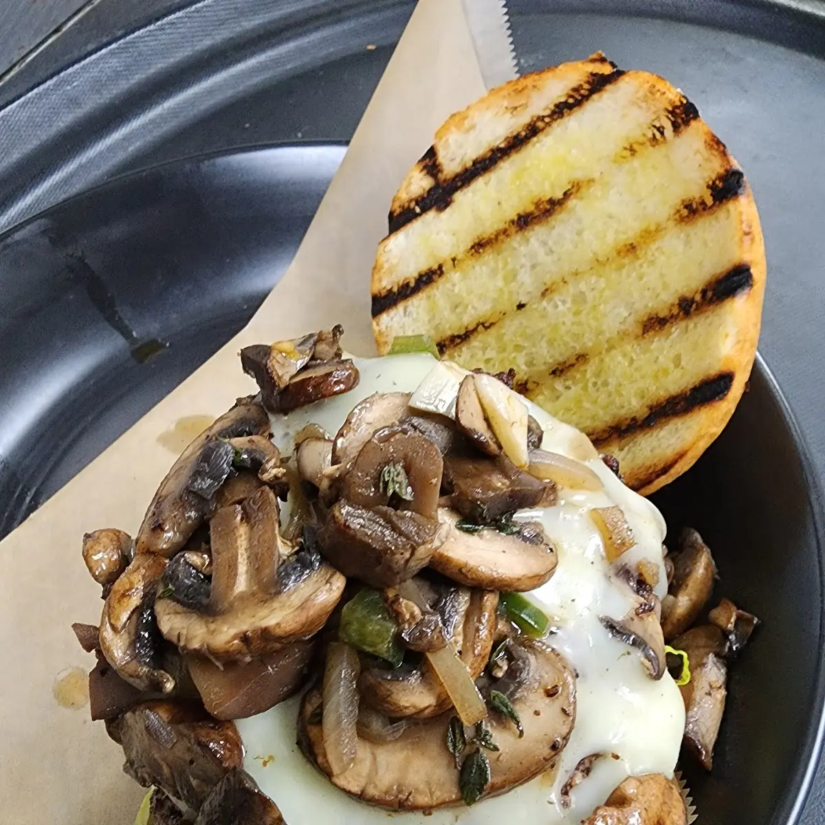 Mushroom Swiss Burger
