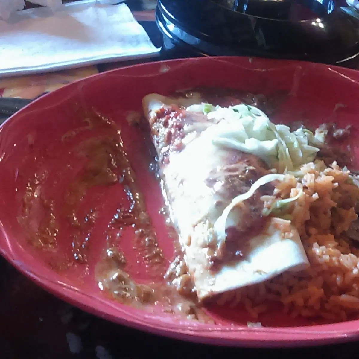 Burrito Enchilada Rice and Beans
