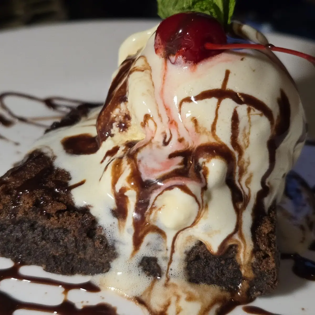 Chocolate Brownie with Ice Cream