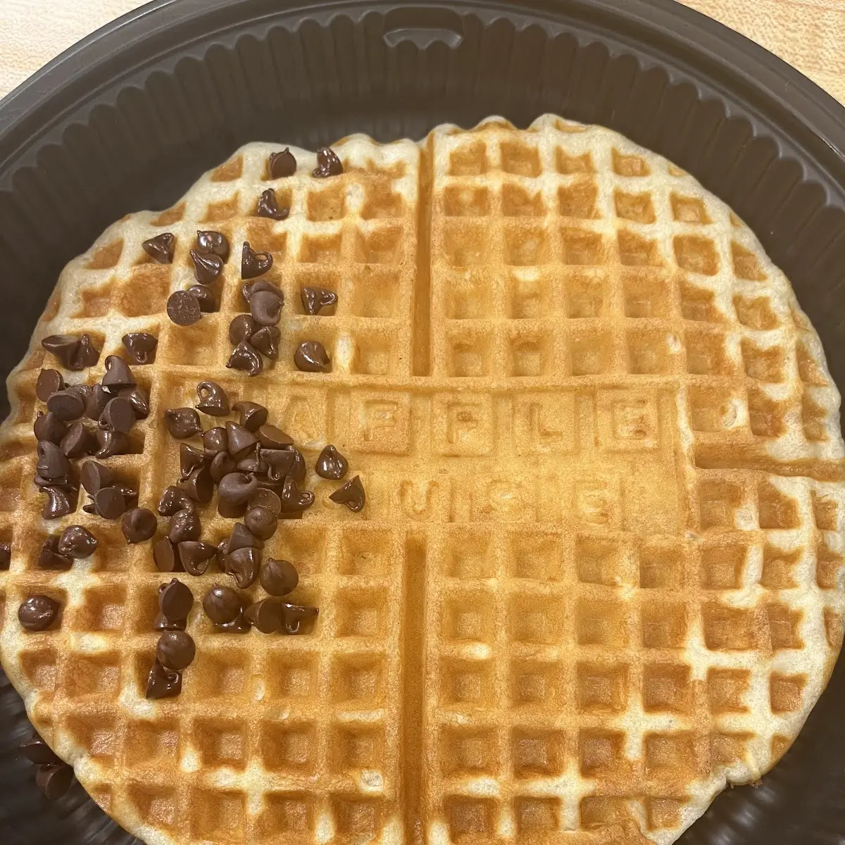 Half Chocolate Chip Waffle