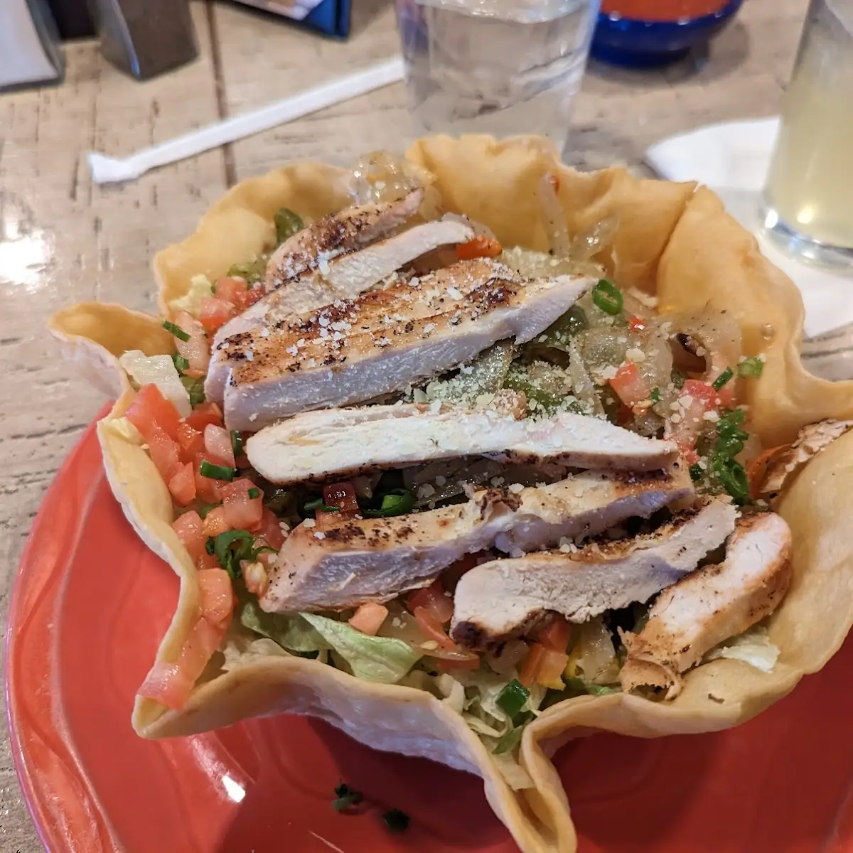 Chicken Fajita Taco Salad