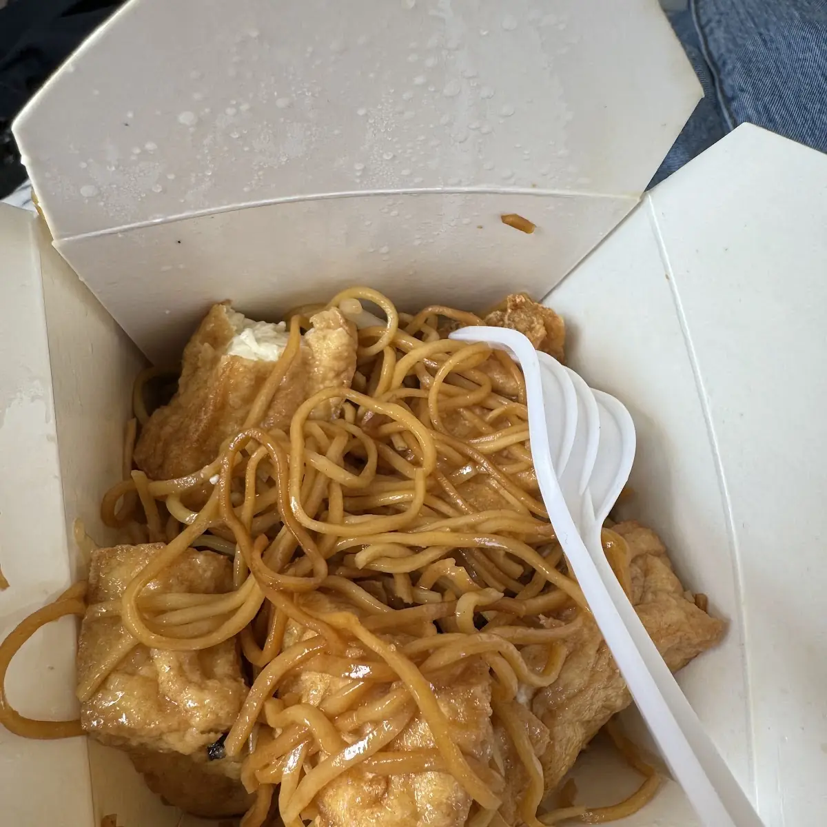 Tofu and Chow Mein