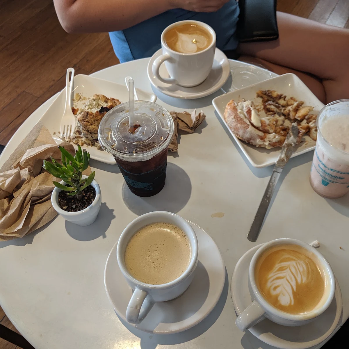 Cold Brew Latte Scone and Cinnamon Roll
