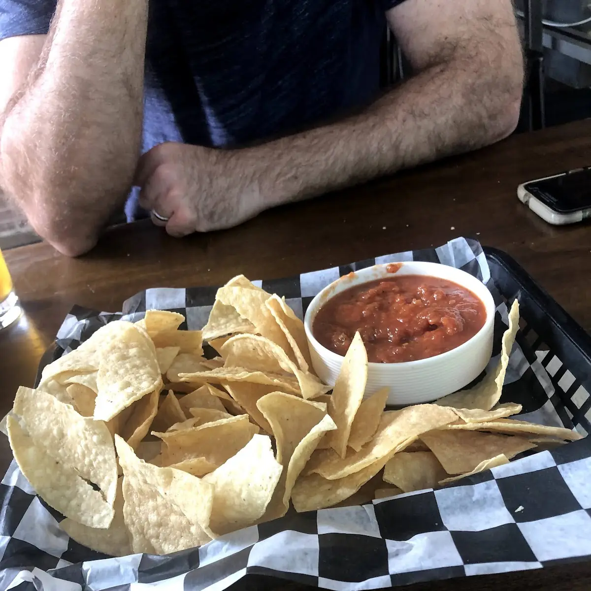 Smoked Bourbon Barrel Salsa and Chips