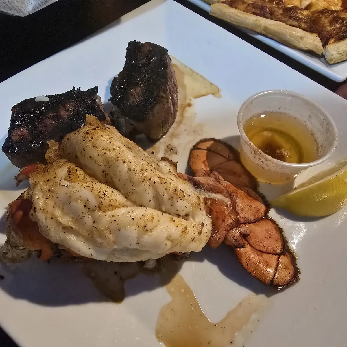 Lobster Tail and Steak