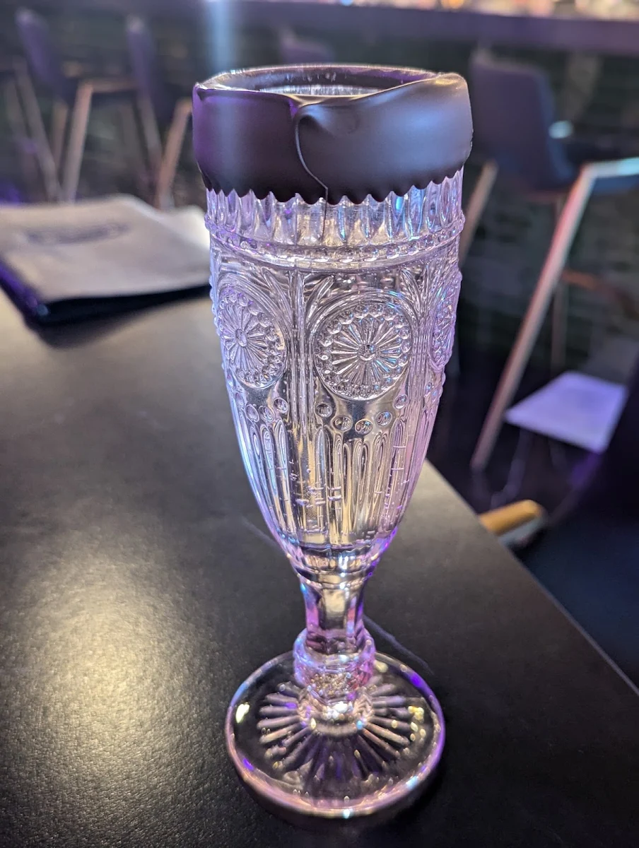 Champagne with a Dark Chocolate Rim