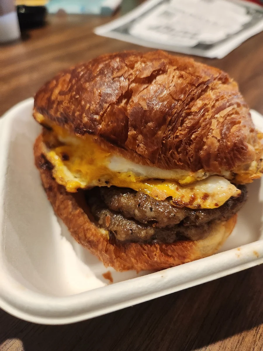 Sausage Egg and Cheese Croissant