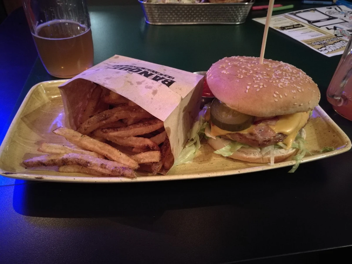 Banquet Burger and Fries