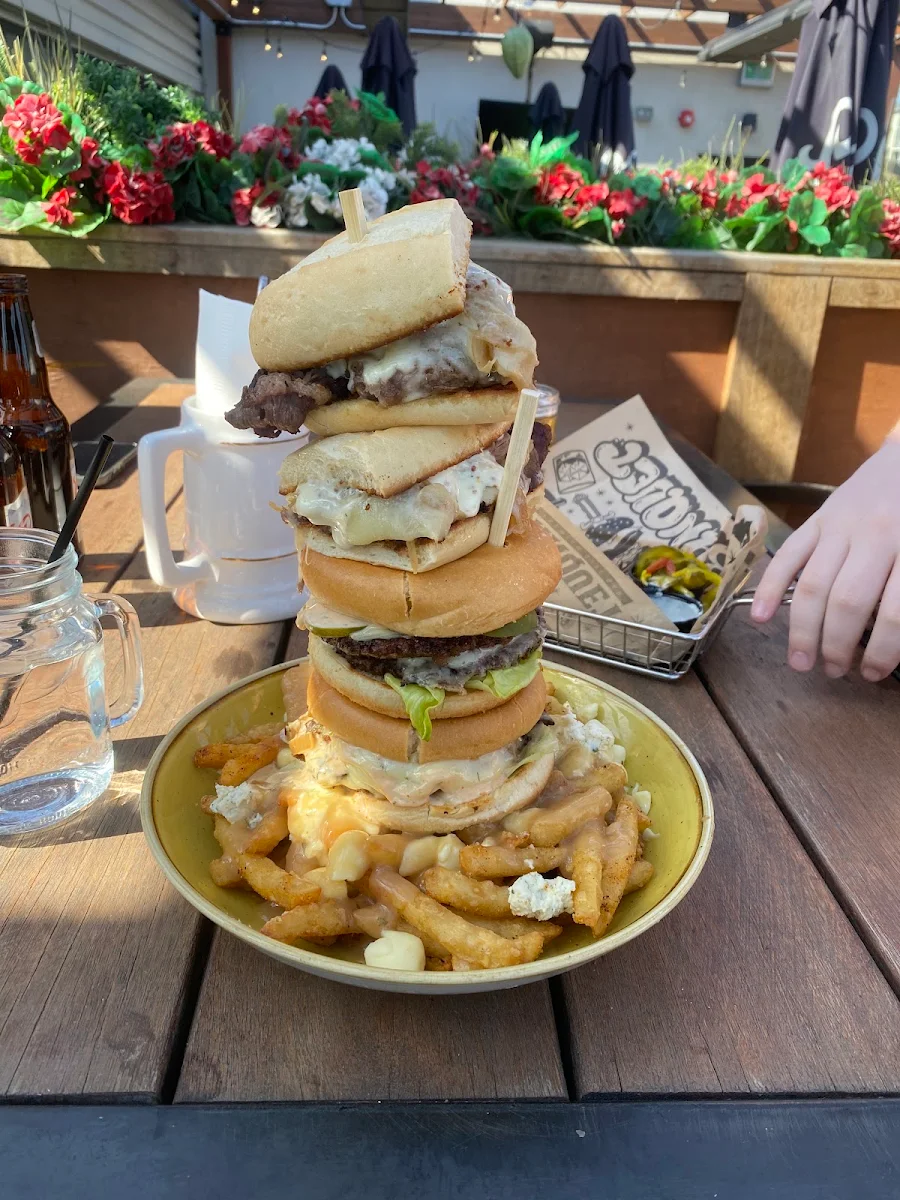 The Mega Banquet Burger