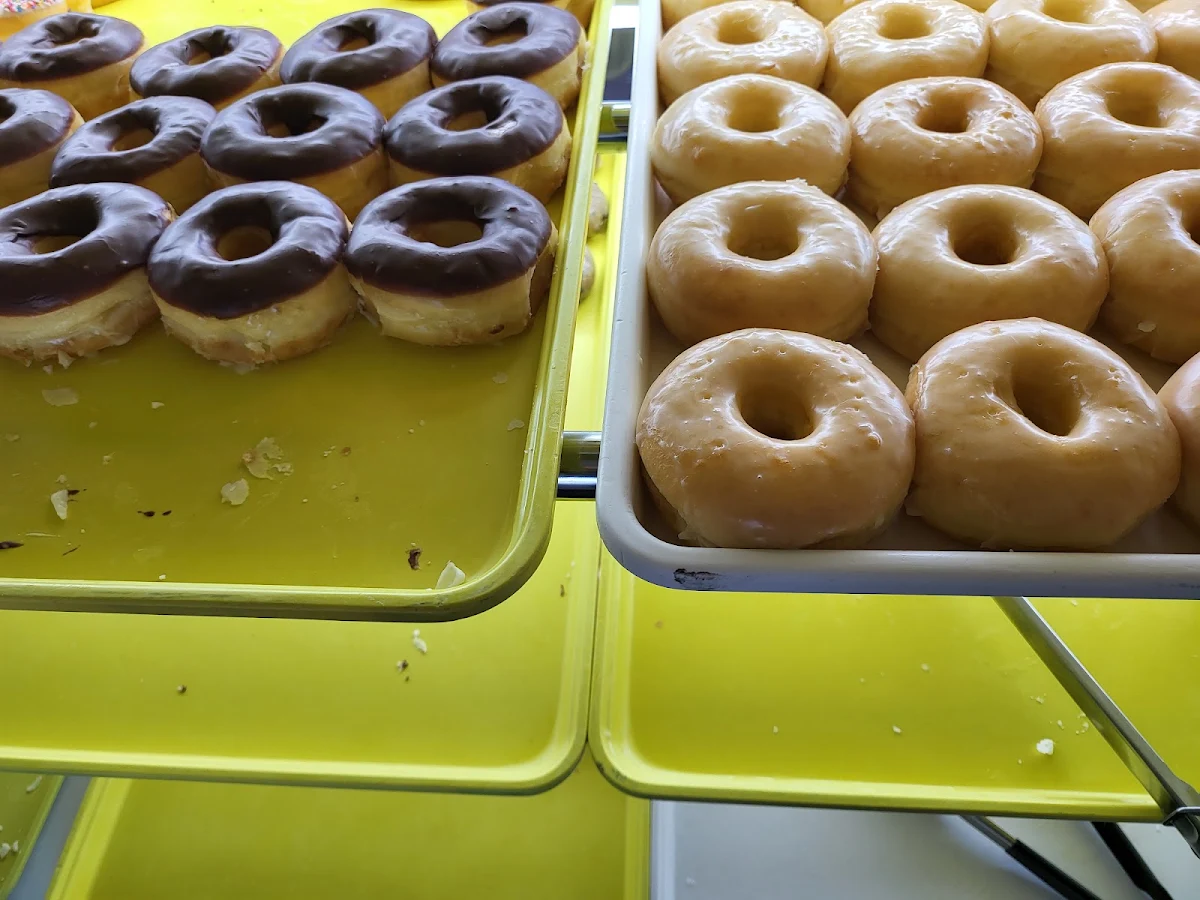 Glazed and Chocolate Donuts
