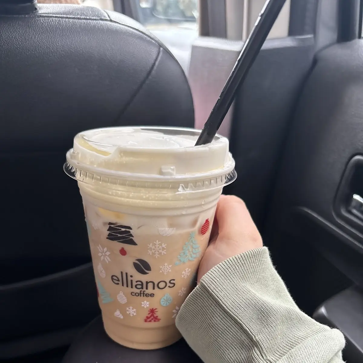 Iced White Mocha with Peppermint Cold Foam