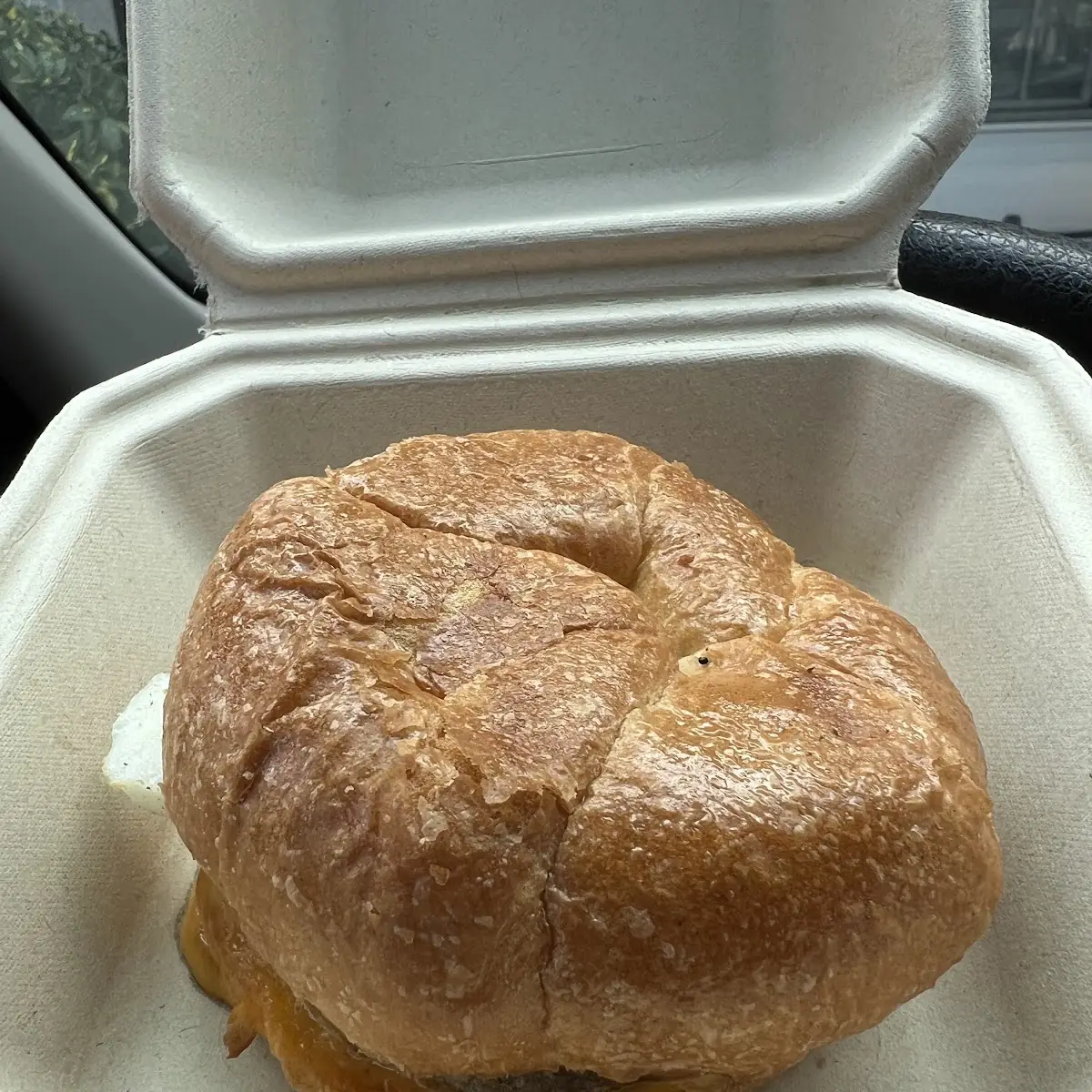 Sausage Egg and Cheese on a Croissant