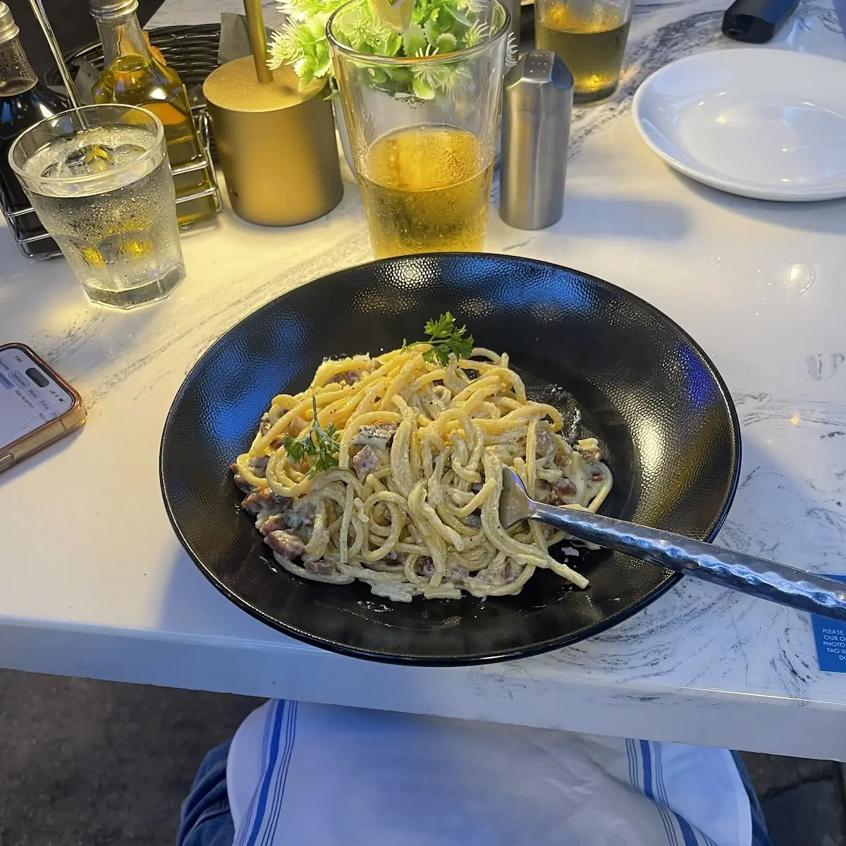 Cacio E Pepe Table Side Presentation
