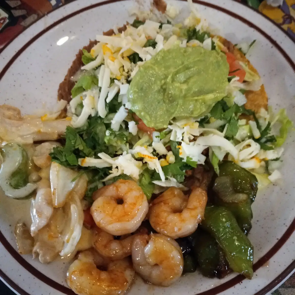 Tostado Shrimp Fajitas