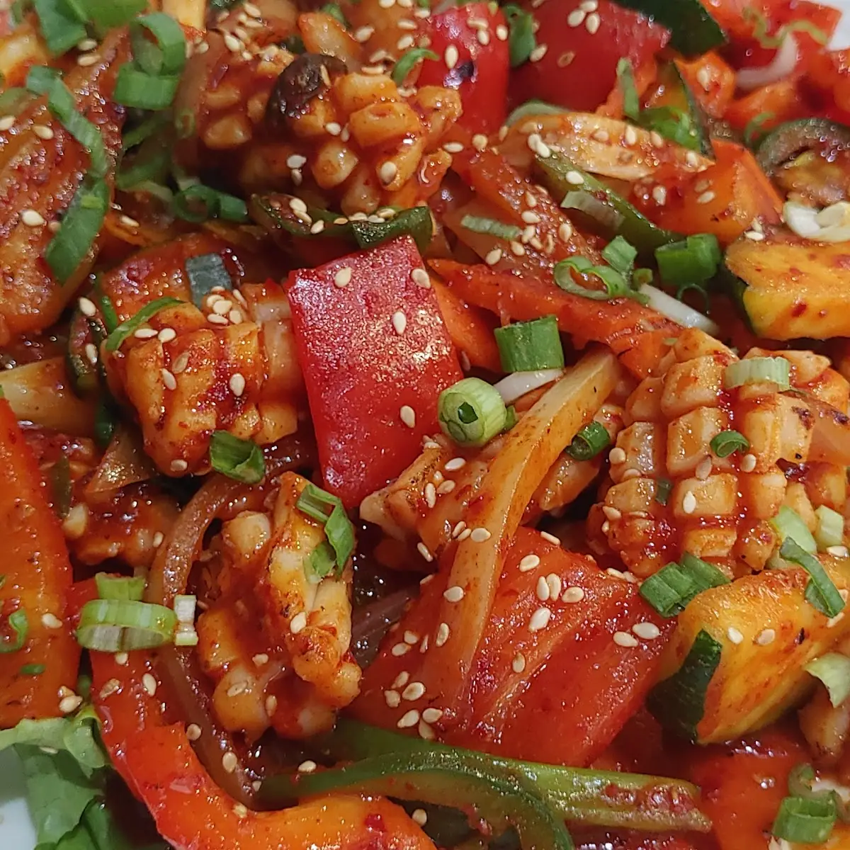 Spicy Stir-Fried Squid