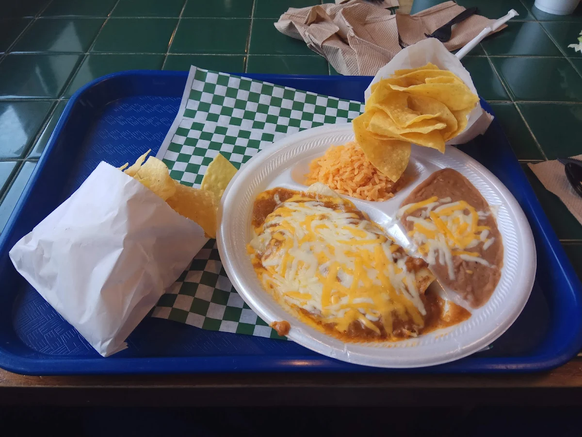 Beef Enchilada Plate