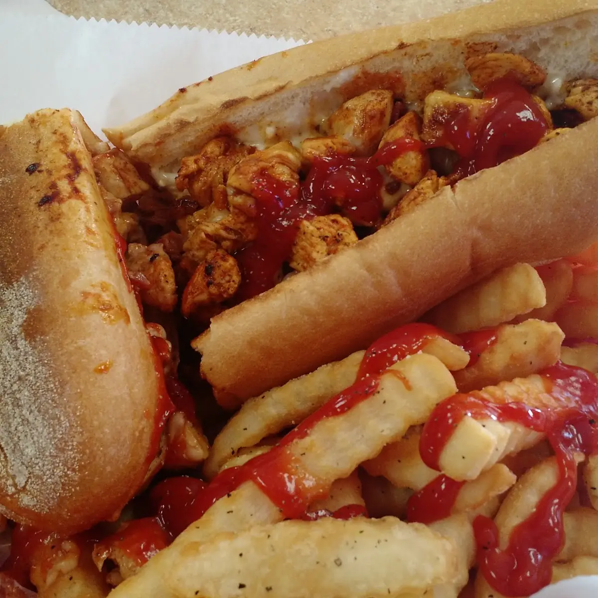 Cheese Steak with Fries