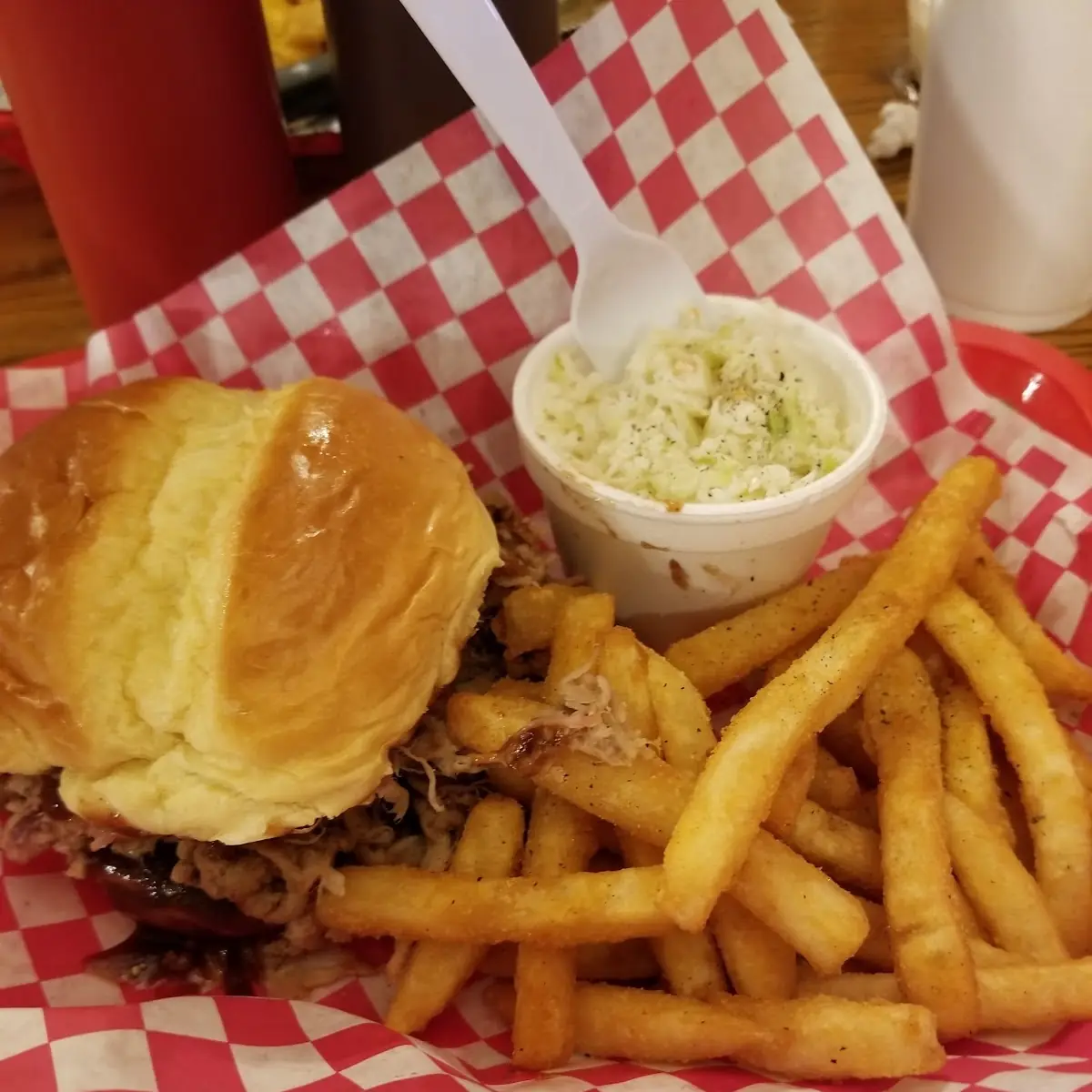 Large Pulled Pork Sandwich with Fries