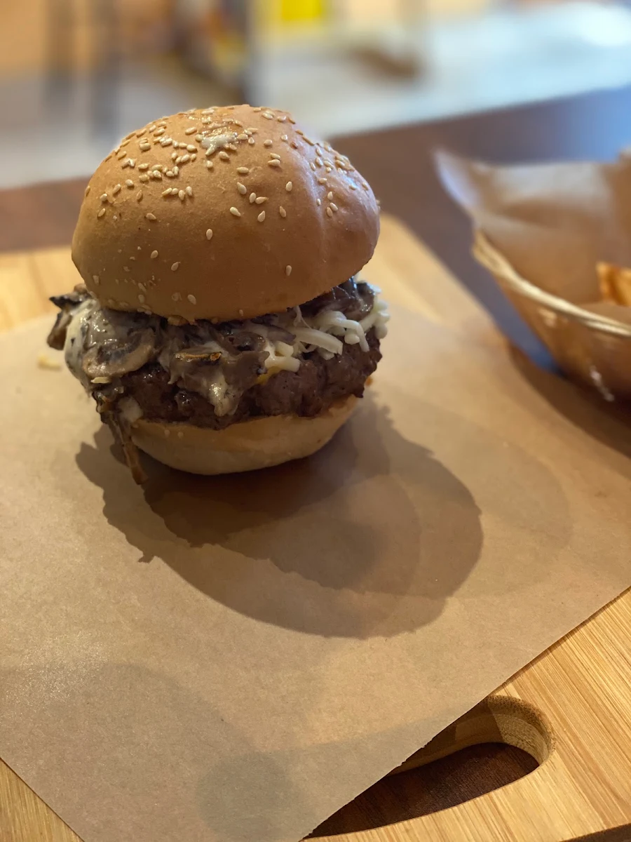 Double Patty Mushroom Cheeseburger