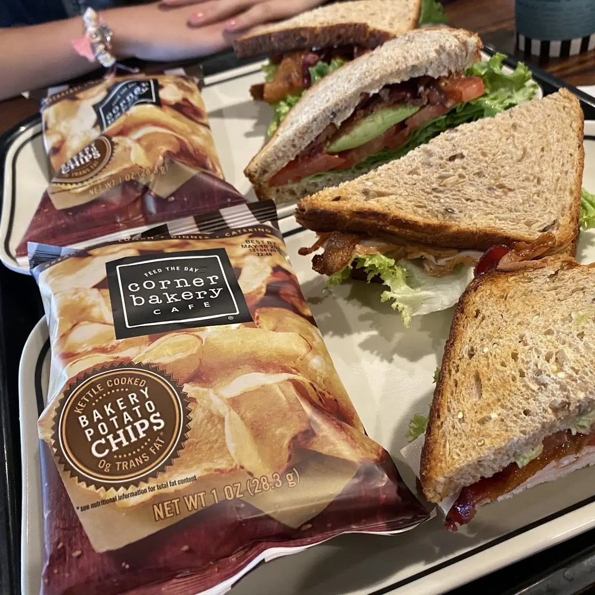 Bacon Lettuce Tomato with Avocado Sandwich