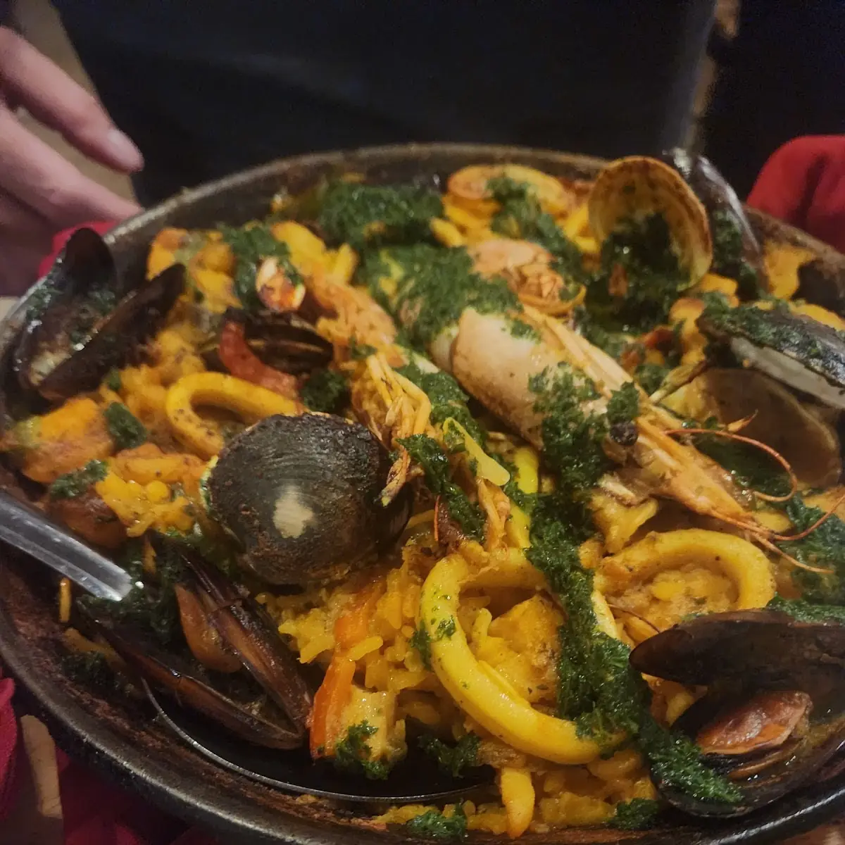 Seafood Paella Marinera