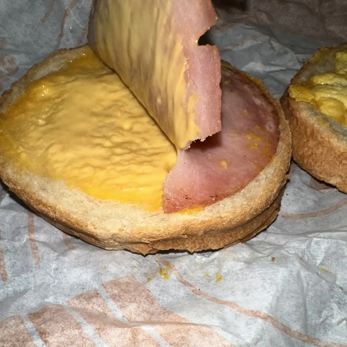 Sourdough Breakfast Sandwich with Fried Egg Cheese and Bacon