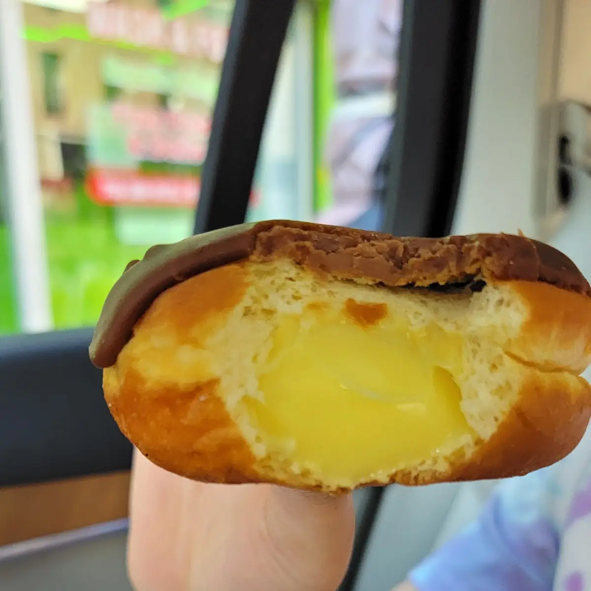 Powdered Bavarian Cream Donut
