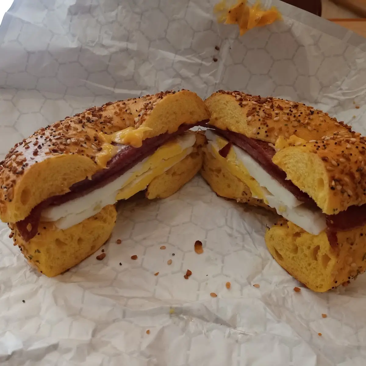 Pork Roll Egg and Cheese Sandwich