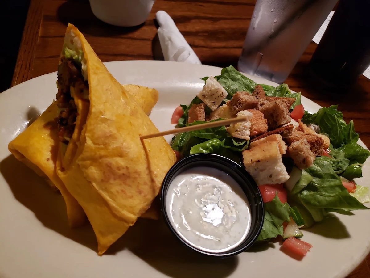 Caesar Salad and Ranch Dressing