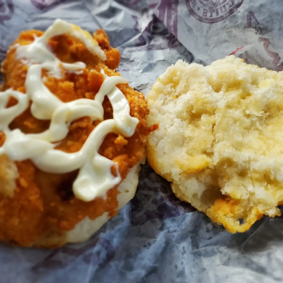 Mayo on Chicken Biscuit